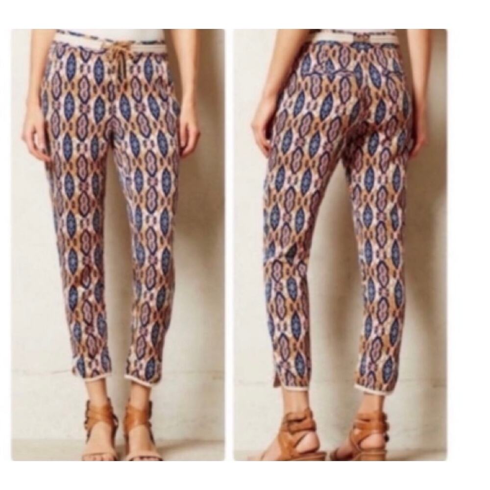 Pilcro & The Letterpress Boho Drawstring Ankle Pants Size 30